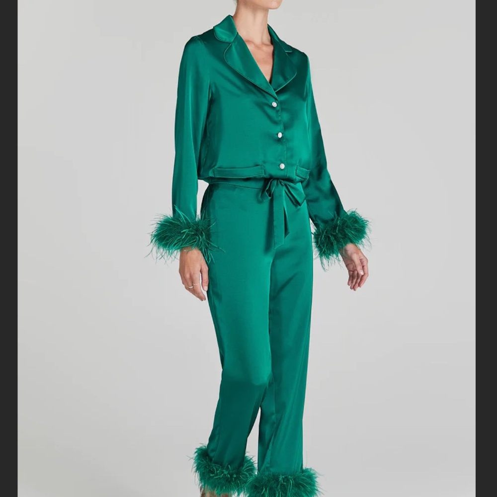 NADINE MERABI DARCIE EMERALD GREEN PAJAMAS 2 pieces | size S | US 4